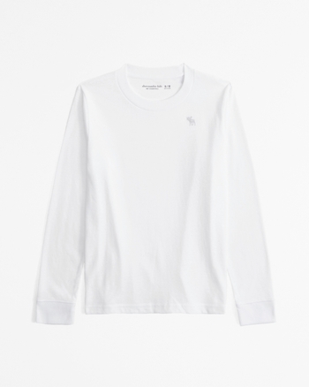 essential long-sleeve icon crew tee from Abercrombie & Fitch - $14.36