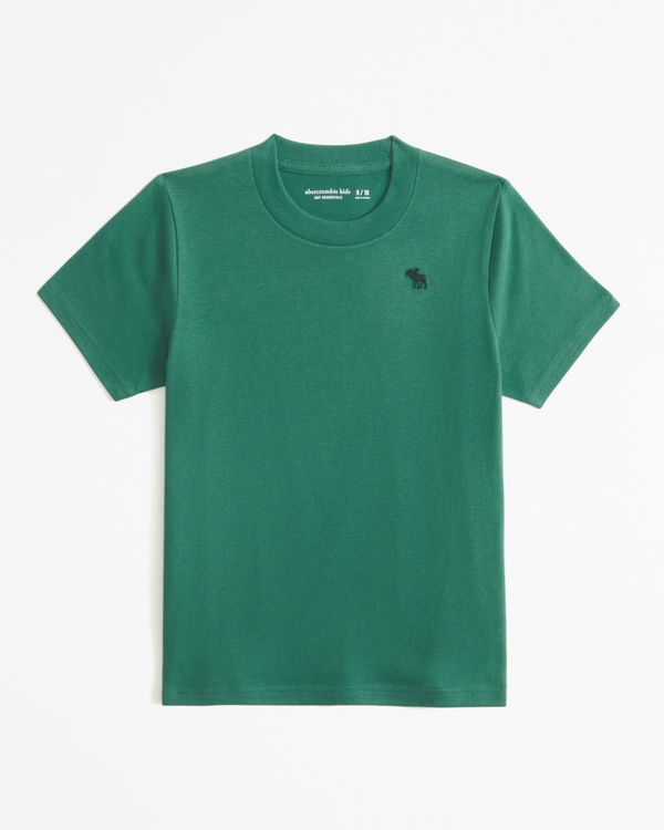 essential icon crew tee, Green