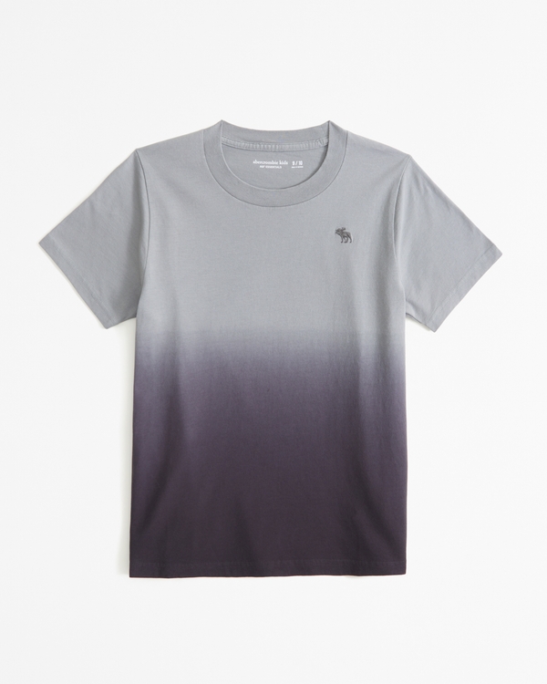 essential icon crew tee, Grey Pattern
