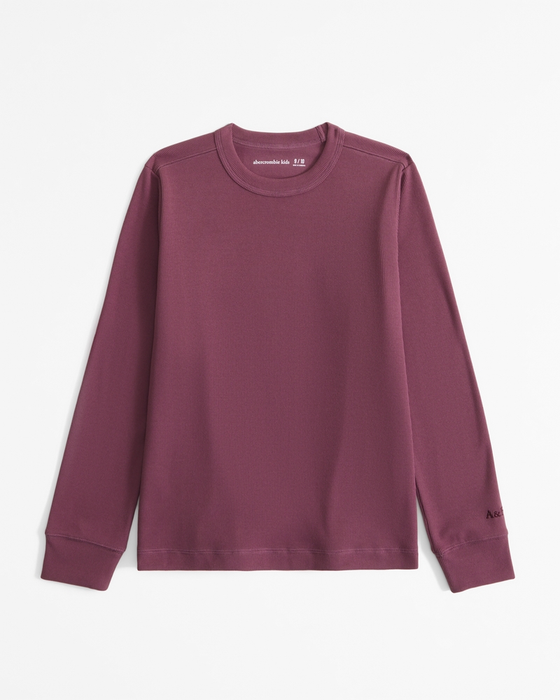 cozy long-sleeve rib tee