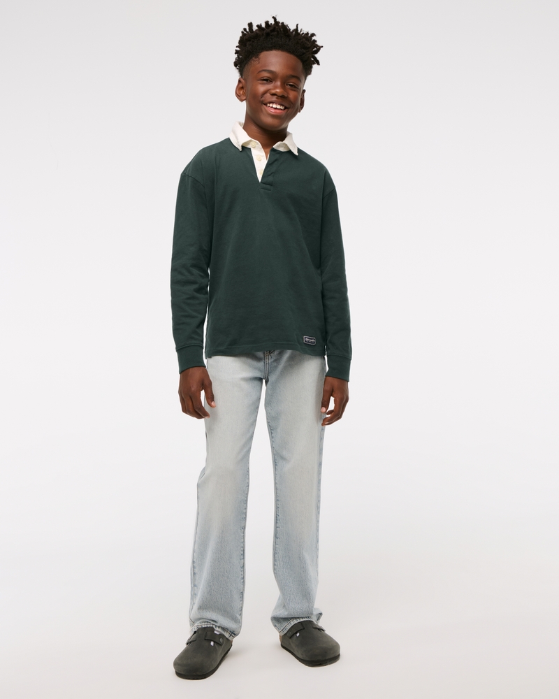 long-sleeve rugby polo