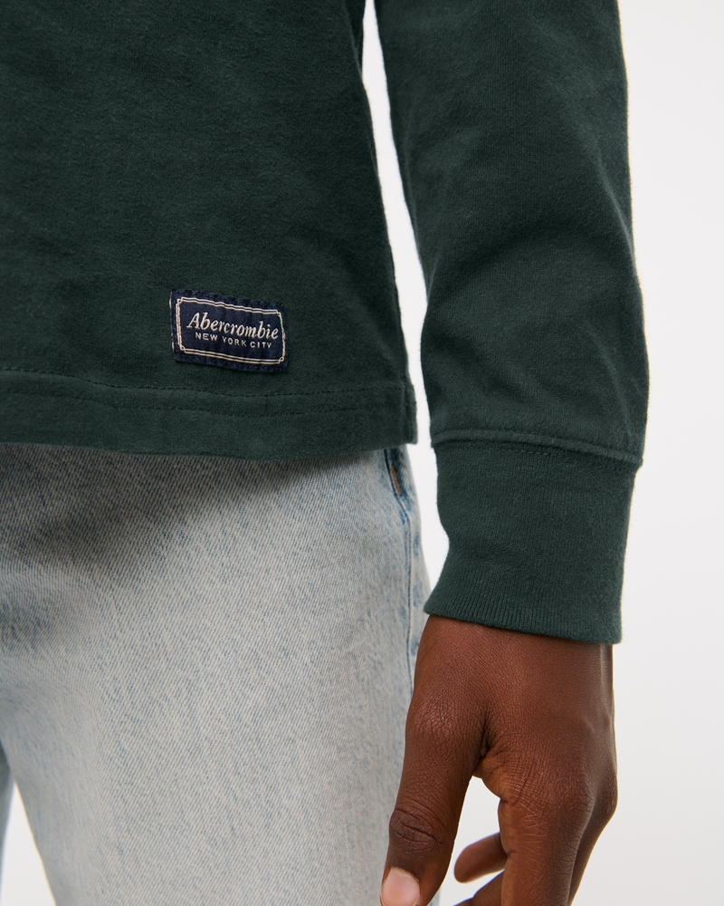 long-sleeve rugby polo