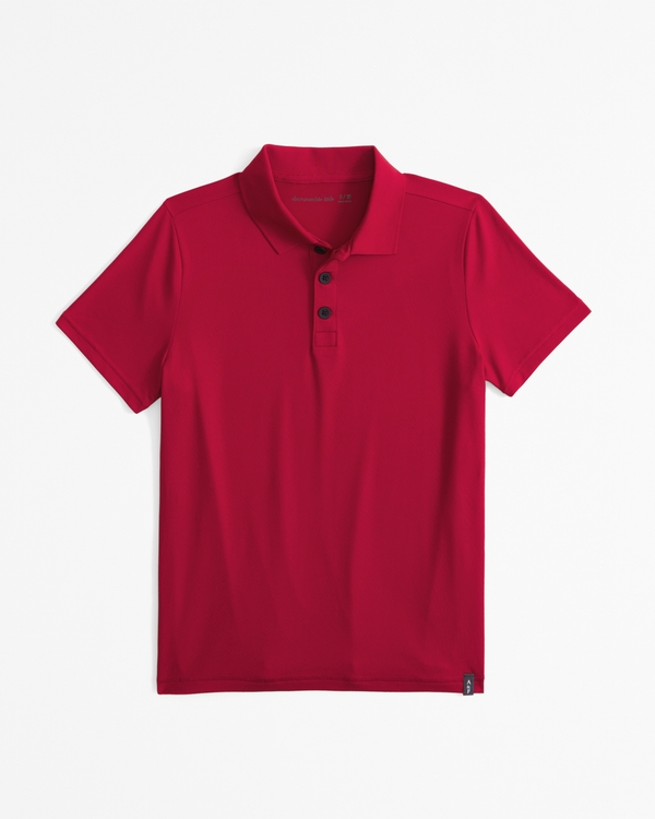 synthetic polo, Spicy Red