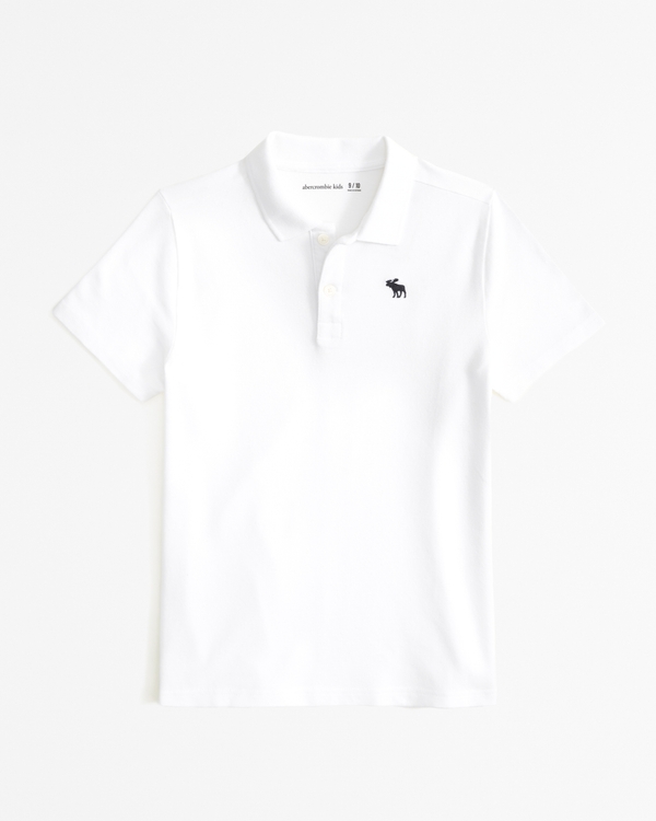 icon pique polo, White view 1