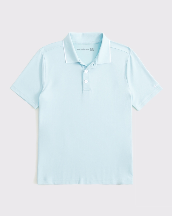 active airknit polo, Glass Blue view 1