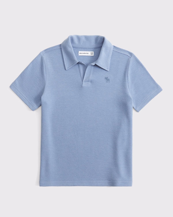 johnny collar icon polo, Cool Blue view 1