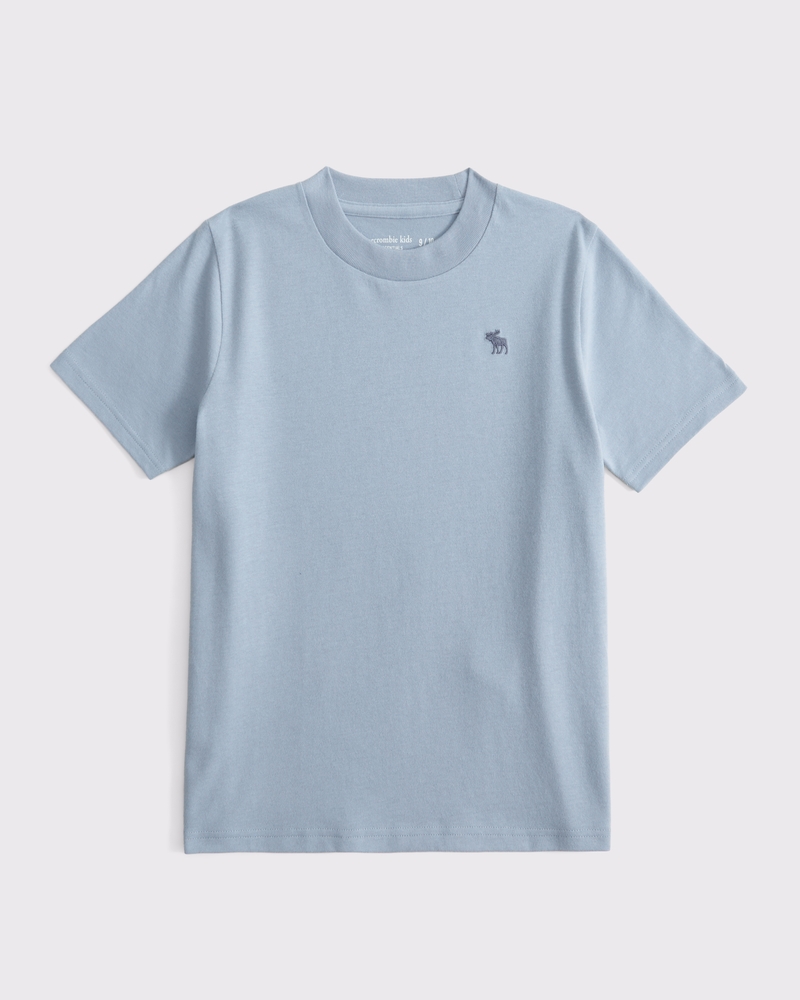 short-sleeve linen-blend icon shirt