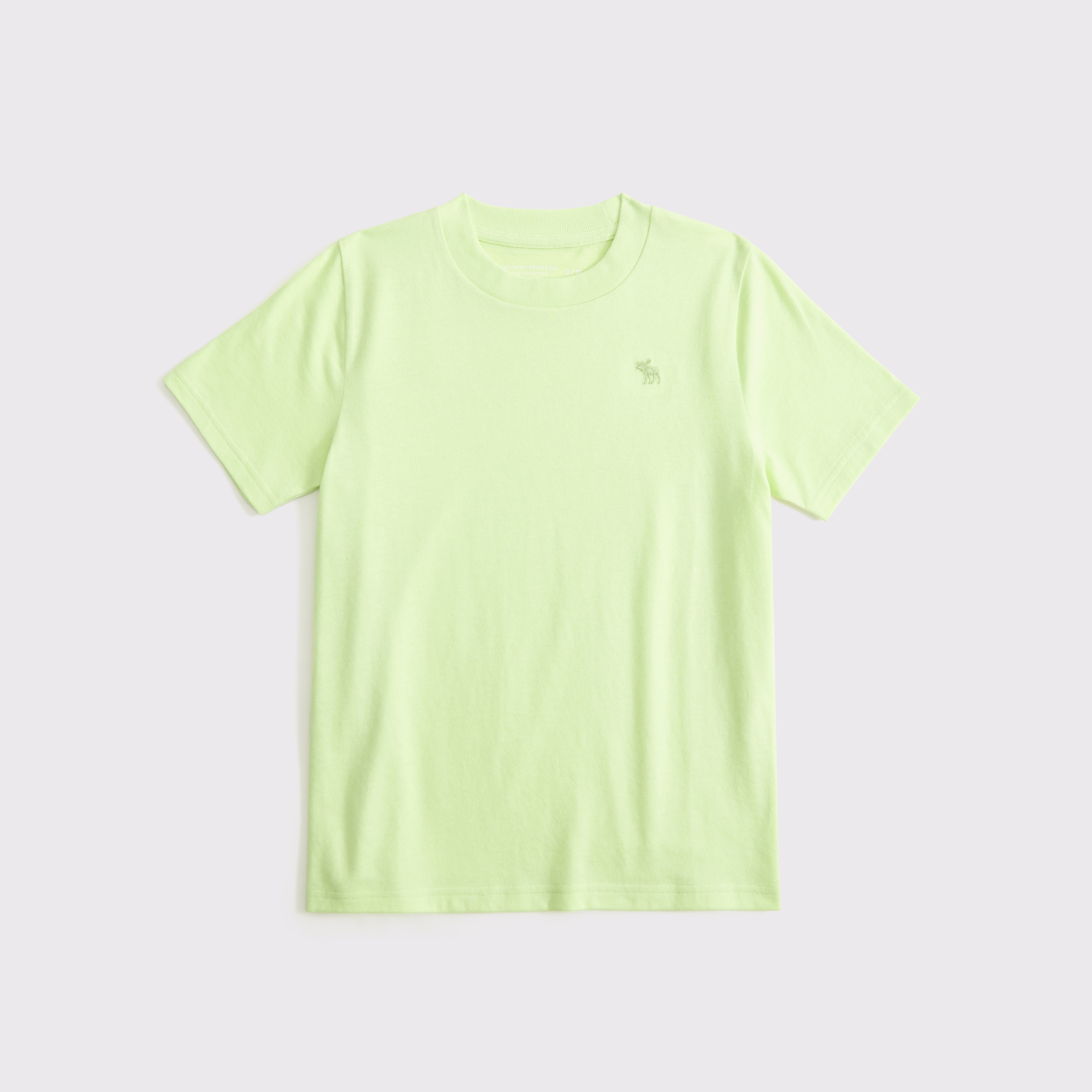 Abercrombie & Fitch Kids' Essential Icon Crew Tee In Green