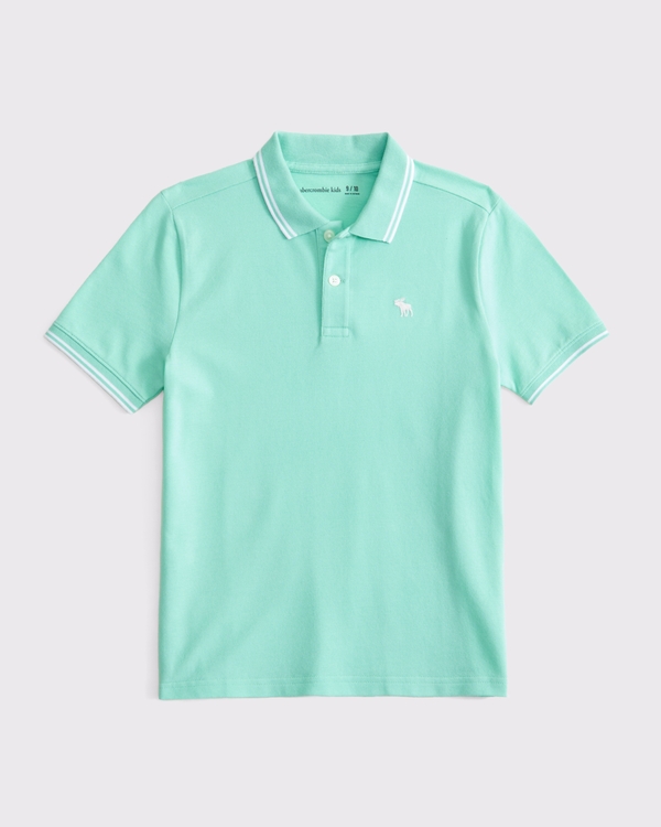 icon pique polo, Aqua view 1