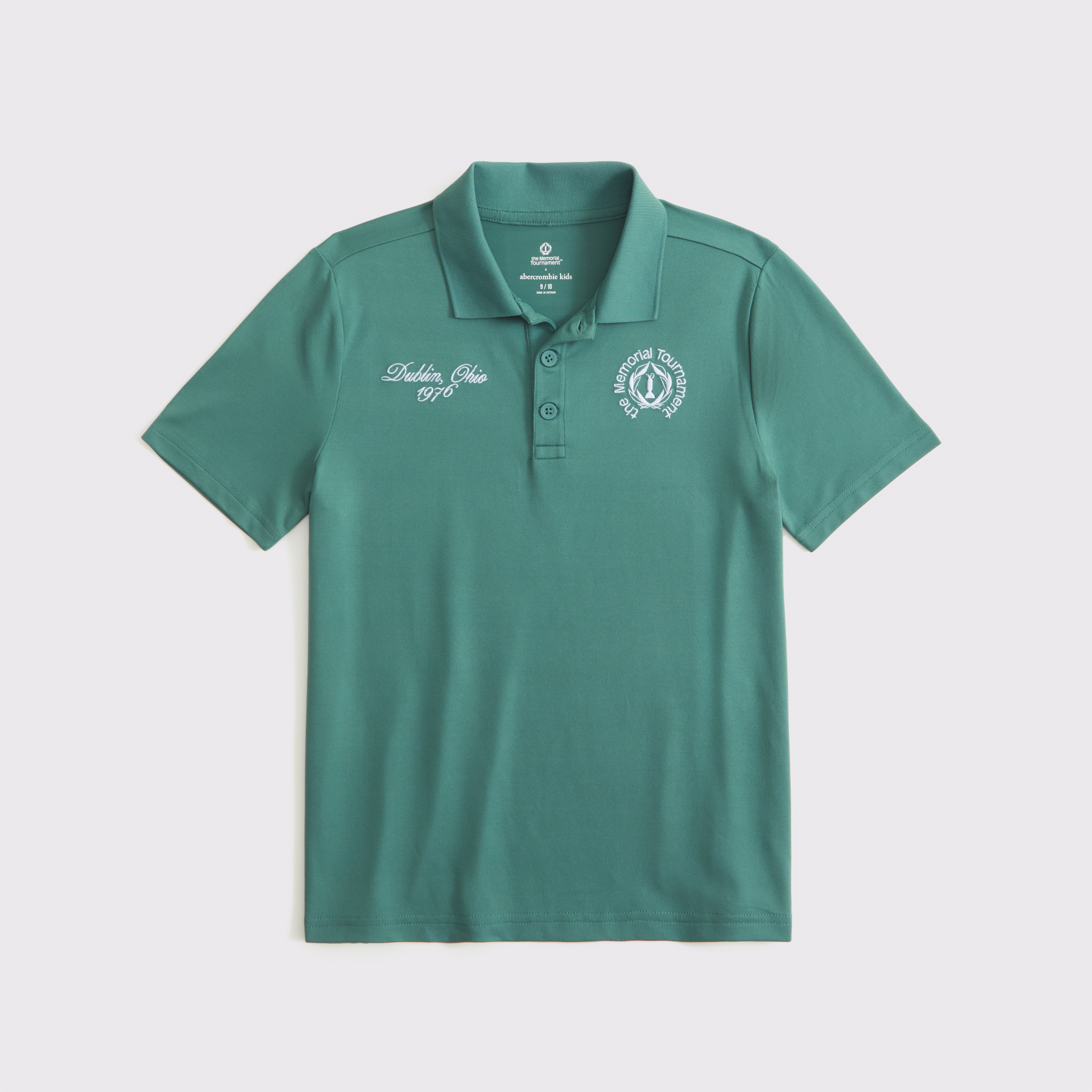 Abercrombie & Fitch Kids' Memorial Tournament Active Airknit Polo In Green