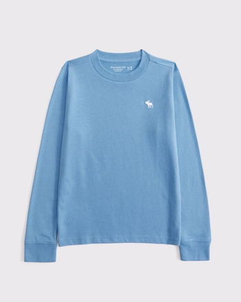 essential long-sleeve icon crew tee from Abercrombie & Fitch - $9.99