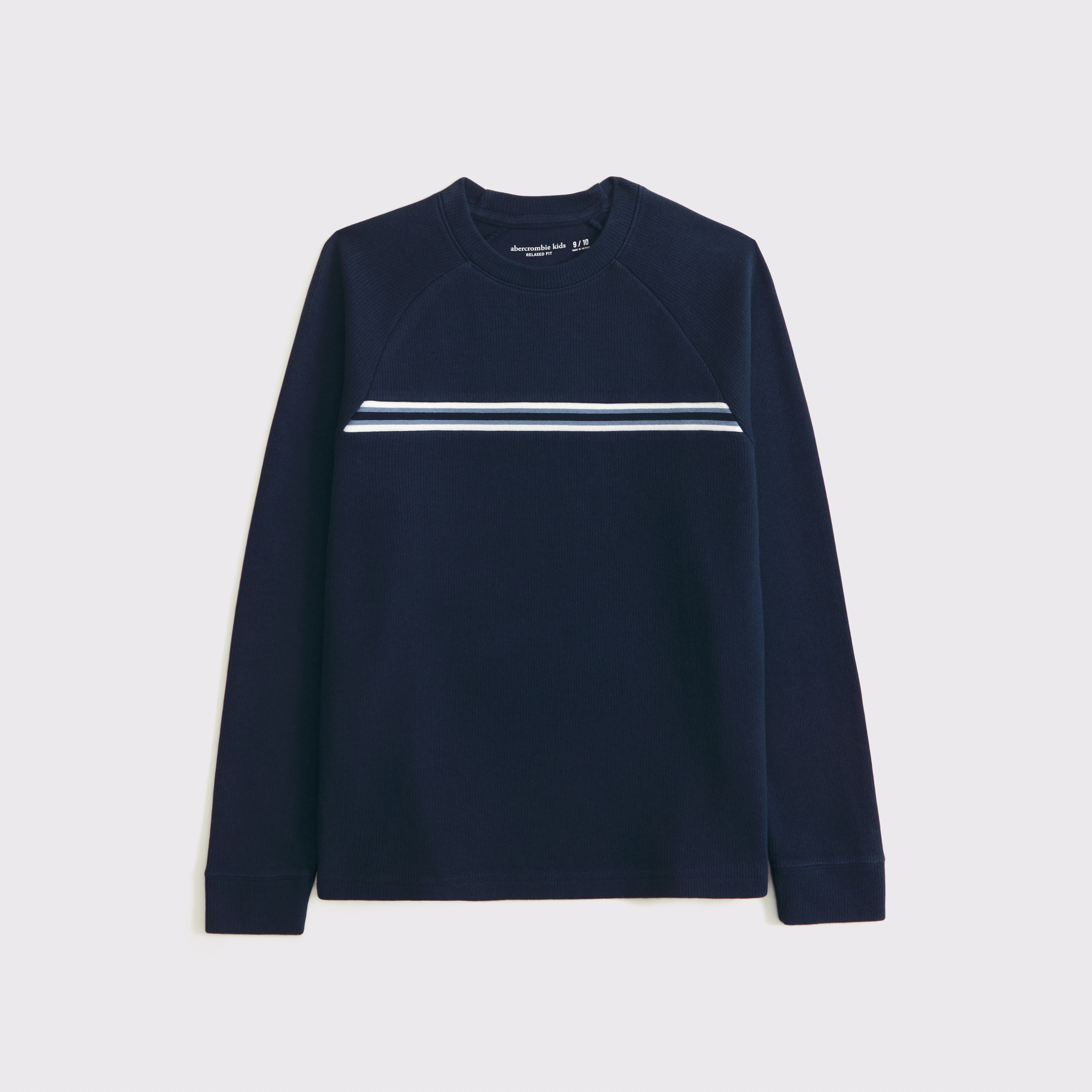 Abercrombie & Fitch Kids' Long-sleeve Vintage-inspired Tee In Blue