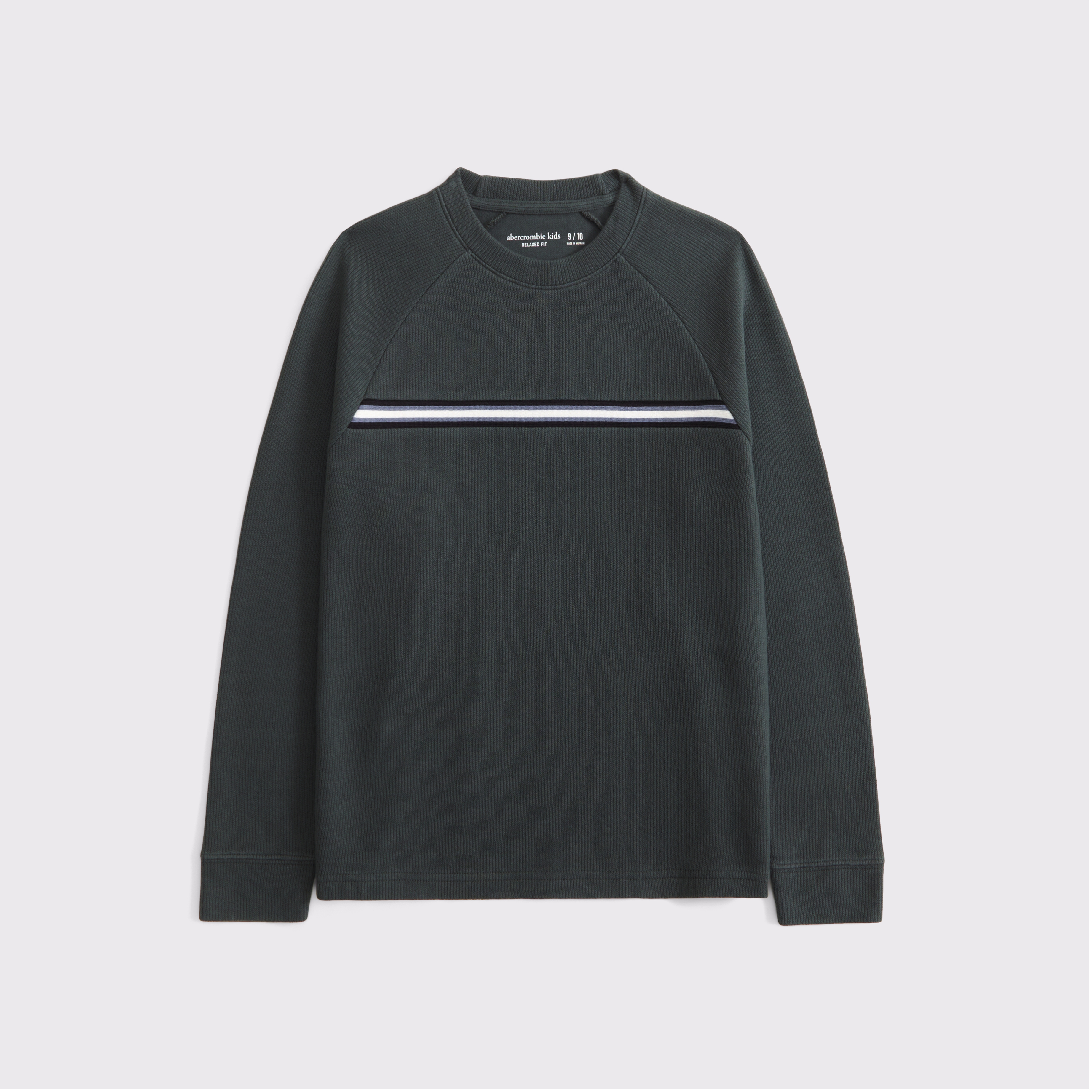 Abercrombie & Fitch Kids' Long-sleeve Vintage-inspired Tee In Black