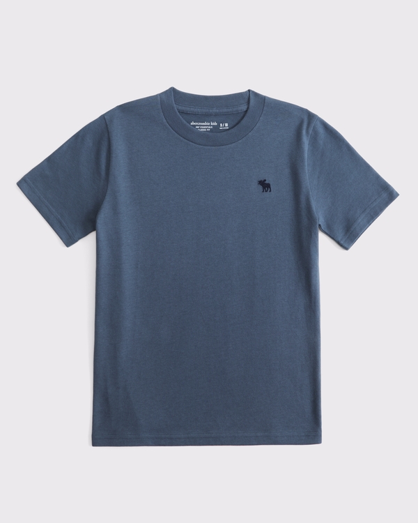 essential icon crew tee, Vintage Indigo view 1