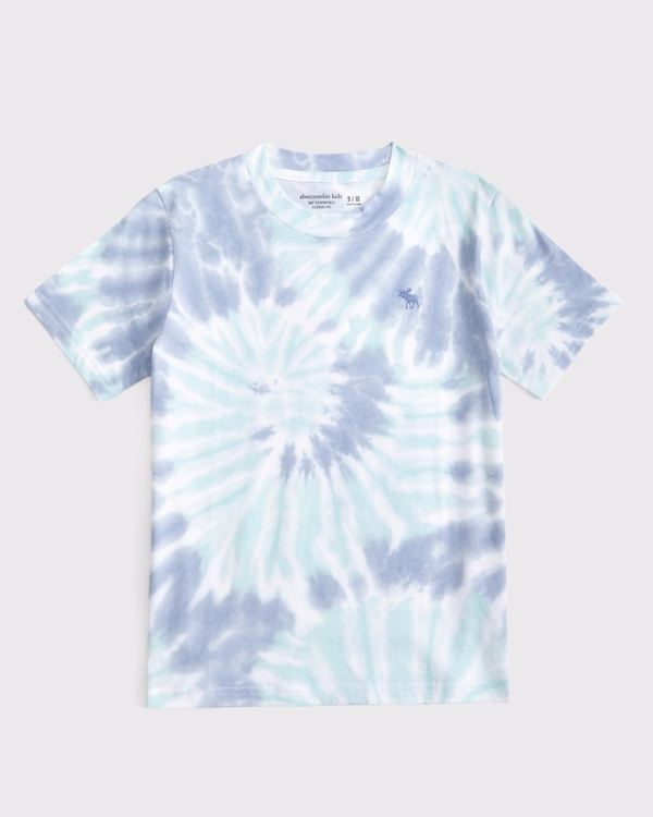 essential icon crew tee, Blue Dye Pattern view 1