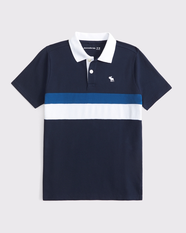 icon pique polo, Deep Blue view 1