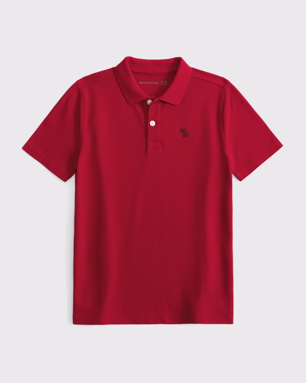 icon pique polo, Spicy Red view 1