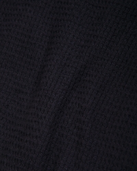 cozy long-sleeve waffle crew