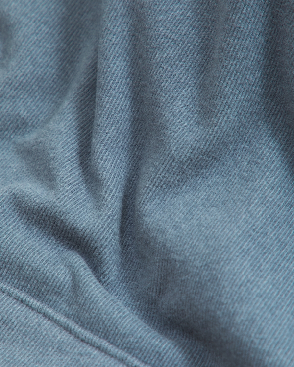 cozy hooded long-sleeve tee, Blue view 2