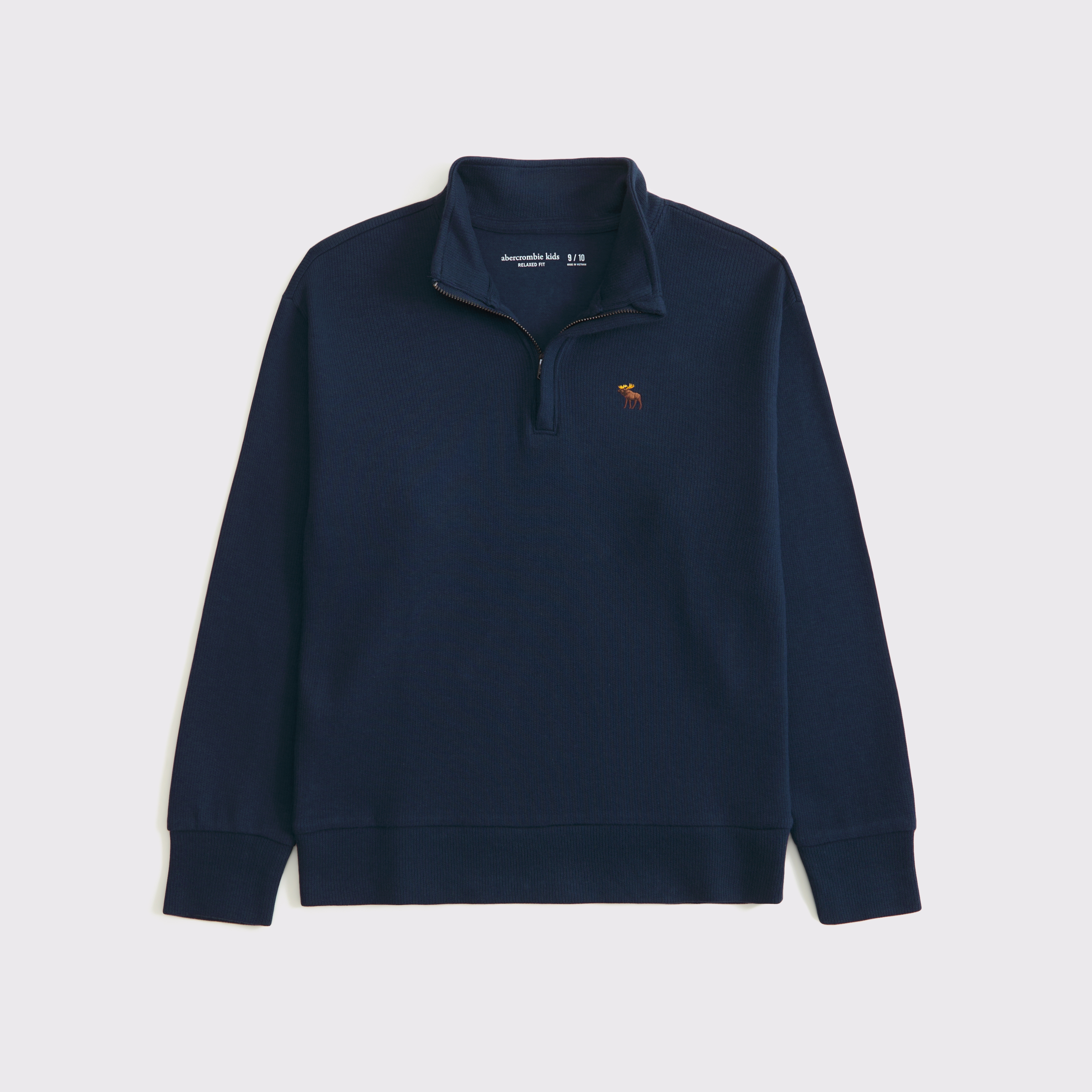 Abercrombie & Fitch Kids' Signature Icon Quarter-zip In Blue