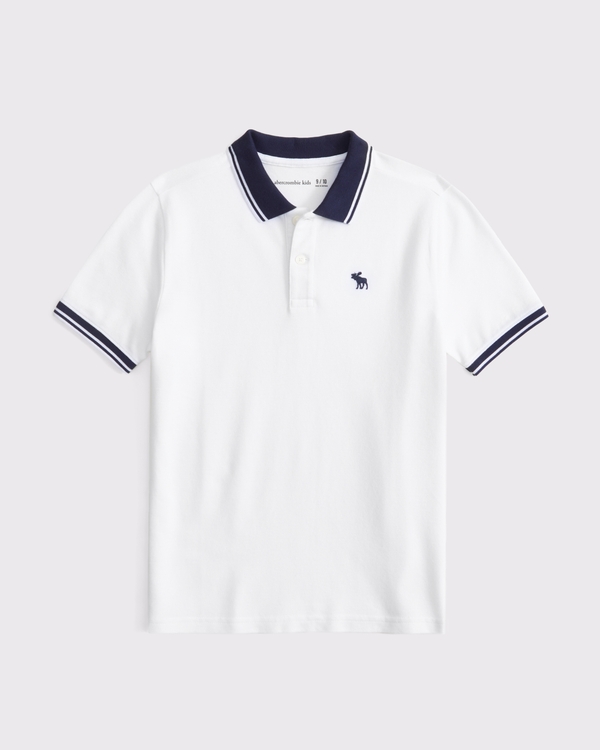 icon pique polo, White view 1