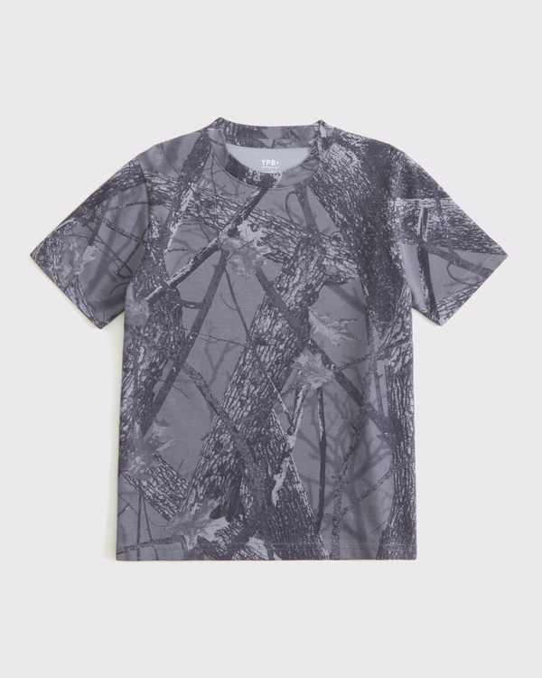 ypb all day cool icon tee, Gray Camo view 1