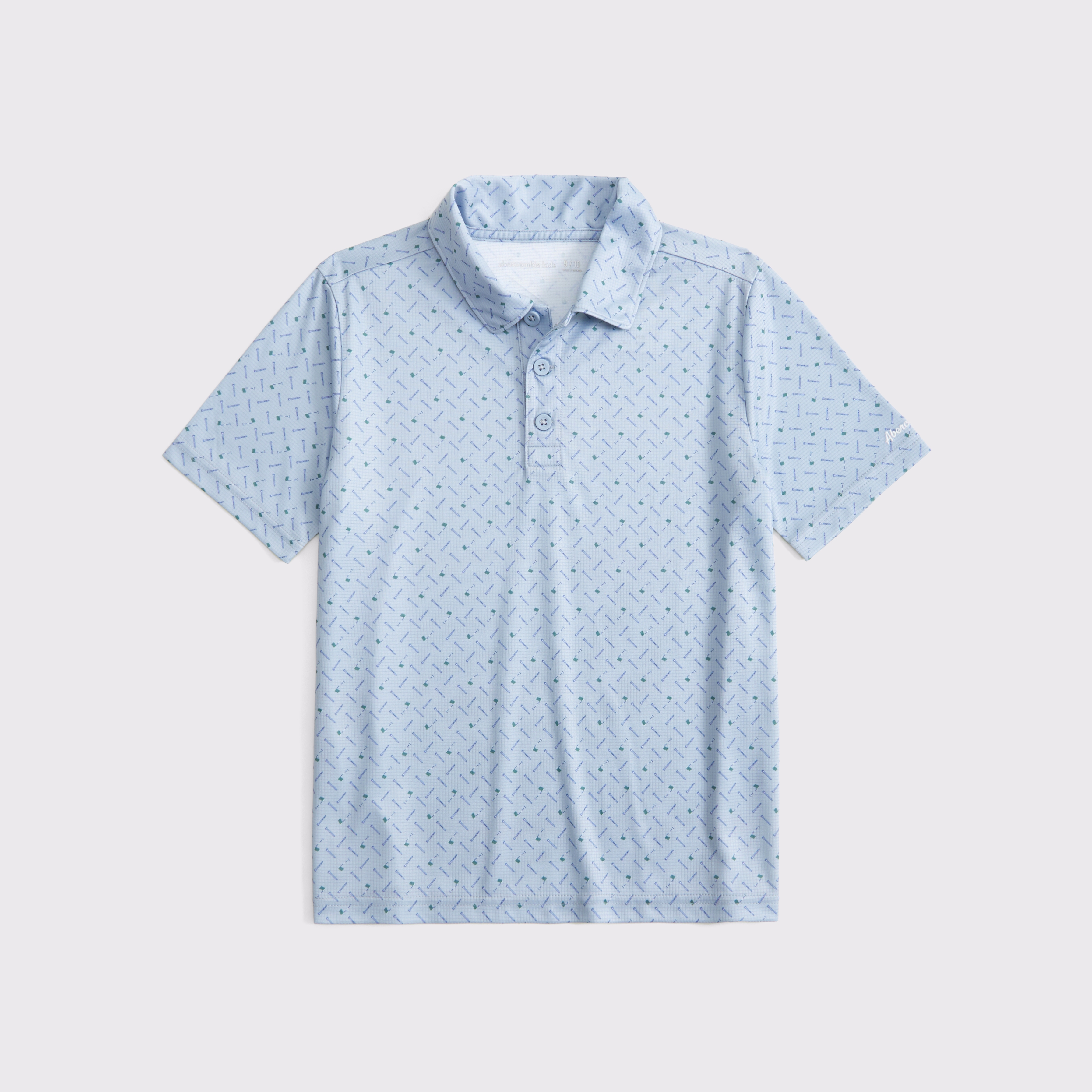 Abercrombie & Fitch Kids' Active Golf Polo In Blue
