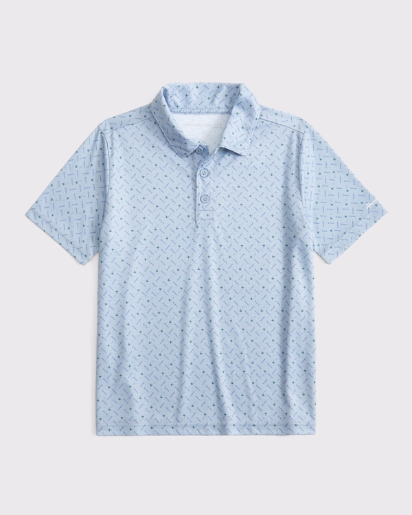 active airknit polo, Light Blue Pattern view 1