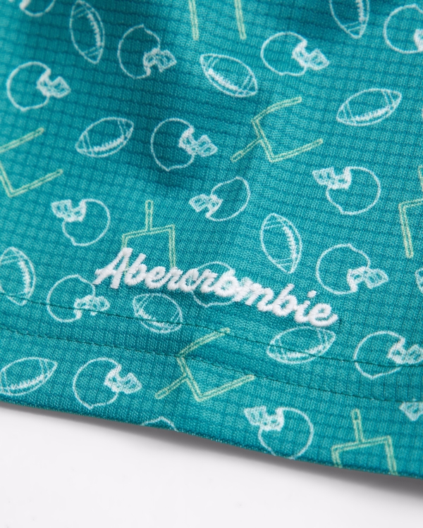 active golf polo, Green Pattern view 2