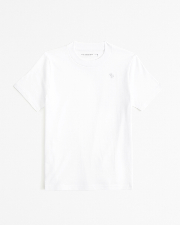 essential icon crew tee, White view 1