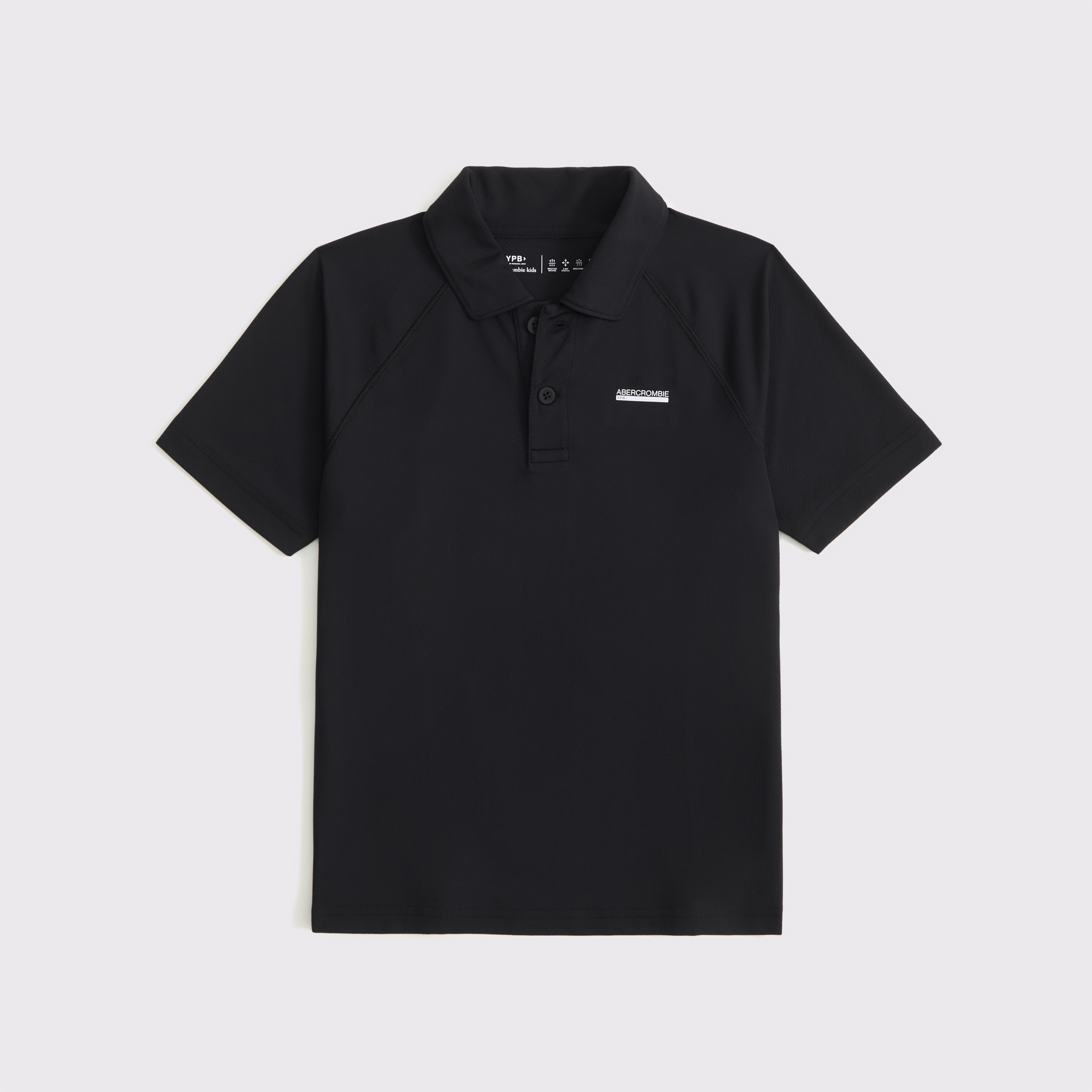 Abercrombie & Fitch Kids' Ypb Logo Polo In Black