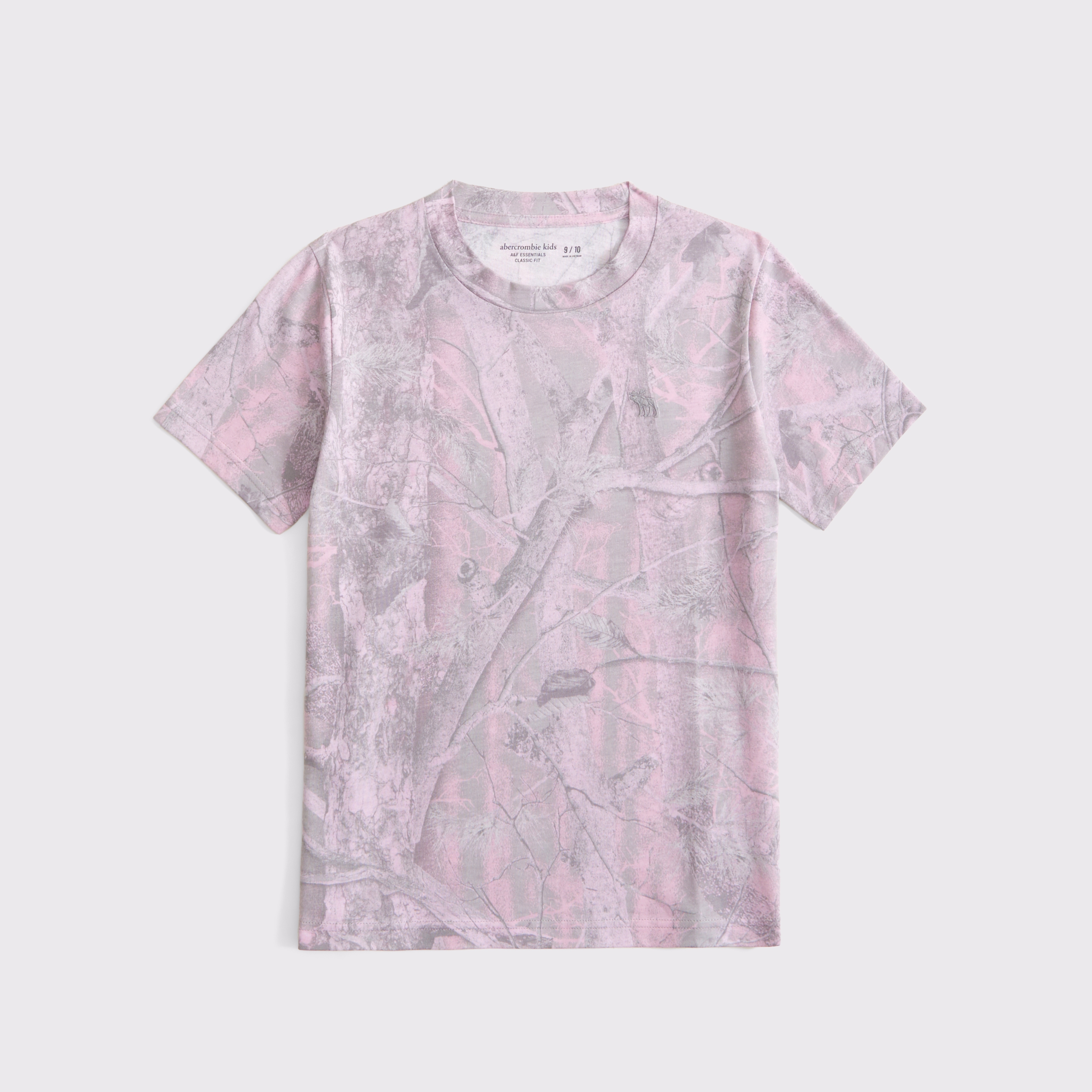 Abercrombie & Fitch Kids' Essential Icon Crew Tee In Pink
