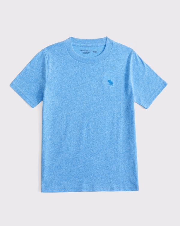 essential icon crew tee, Pool Blue view 1