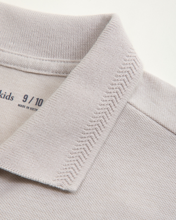 icon pique polo, Cream view 2