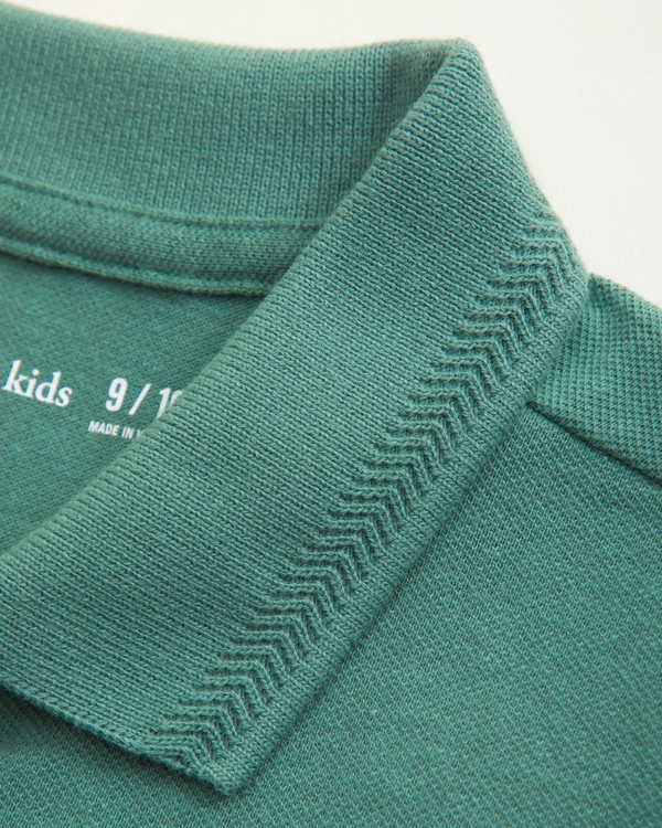 icon pique polo, Green view 2