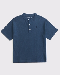 slub cotton icon henley