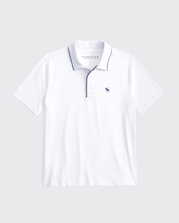icon synthetic polo, White view 1