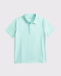 short-sleeve synthetic polo