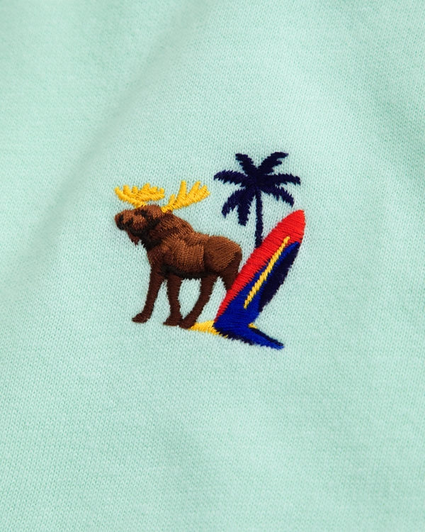 essential icon crew tee, Mint Green view 2