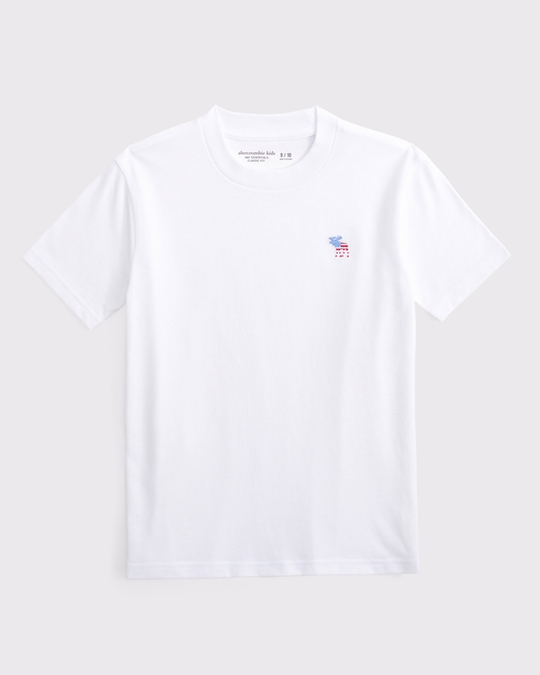essential icon crew tee, White view 1