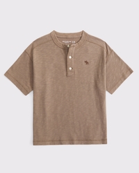 slub cotton icon henley