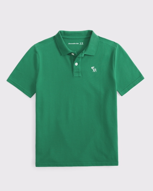 icon pique polo, Green view 1