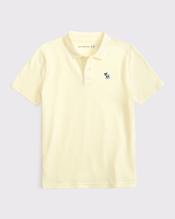 icon pique polo, Yellow view 1