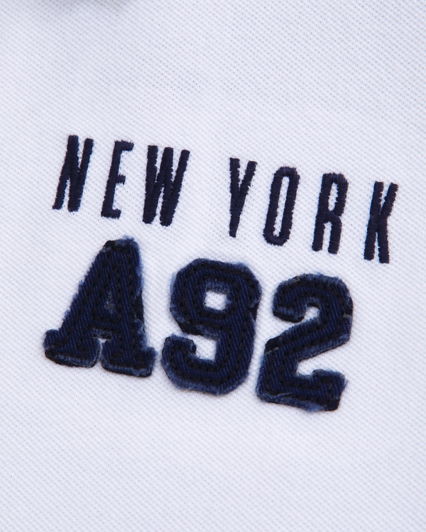 logo pique polo, White view 2