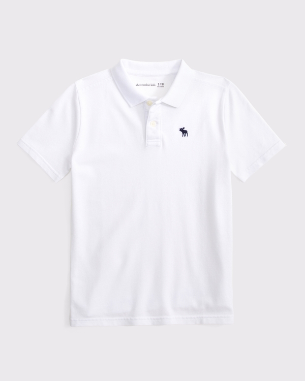 icon pique polo, White view 1