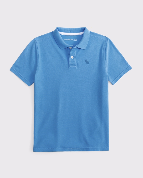 icon pique polo, Azure view 1