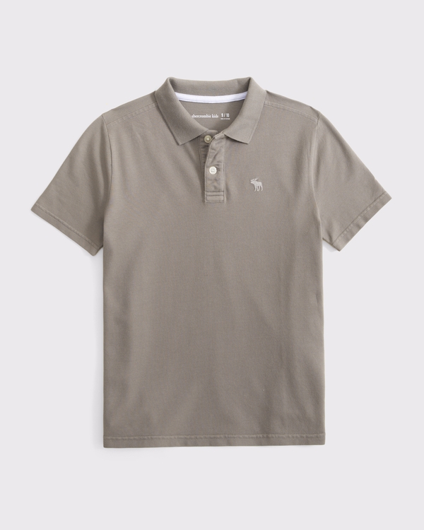 icon pique polo, Flint view 1
