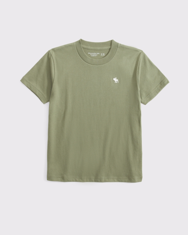 icon crew tee, Olive Green view 1