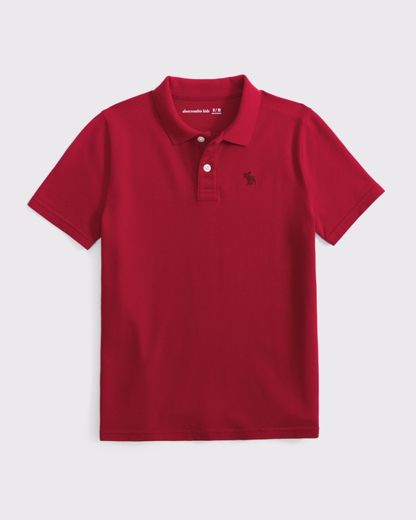 icon pique polo, Spicy Red view 1