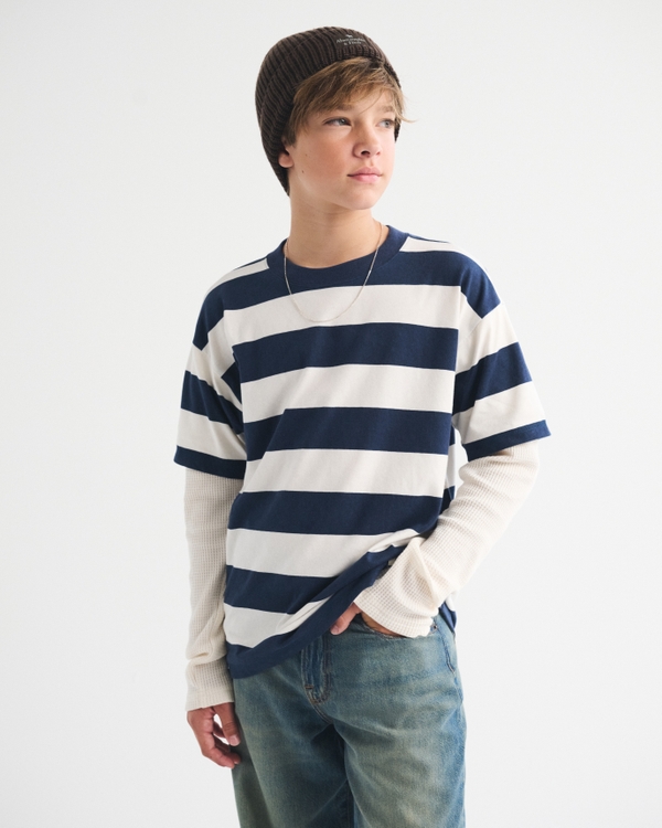 long-sleeve twofer tee